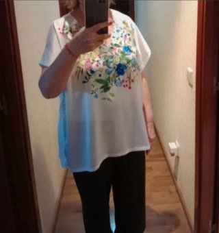 Blusa mujer estampado floral