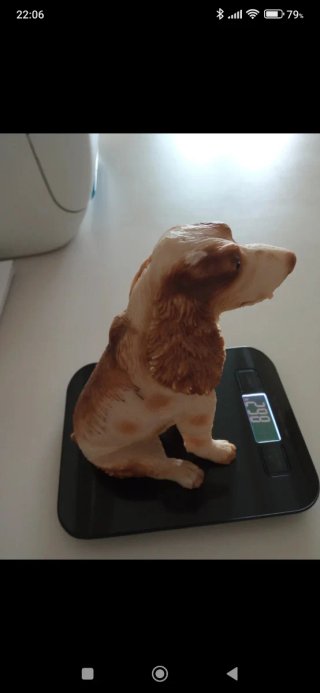 Escultura cerámica perro cocker spaniel