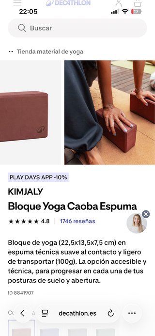Lastres DOONE 0.5kg Bloques Yoga