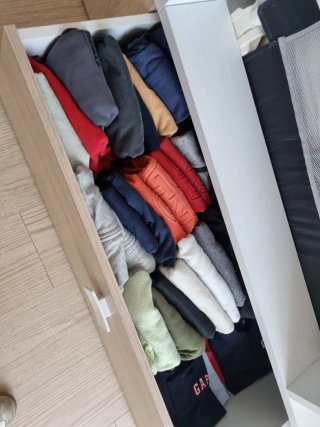 Cama tren infantil con cómoda