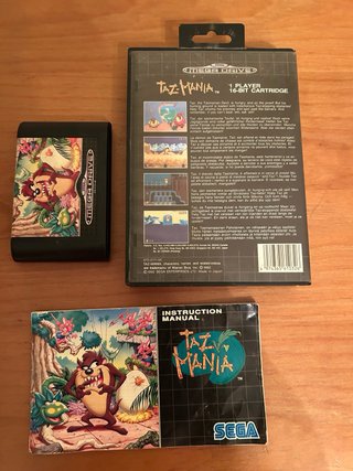Taz Mania Mega Drive Completo