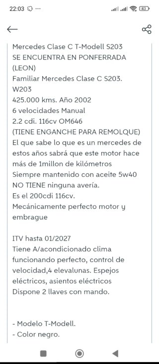Mercedes-Benz Clase C 2002