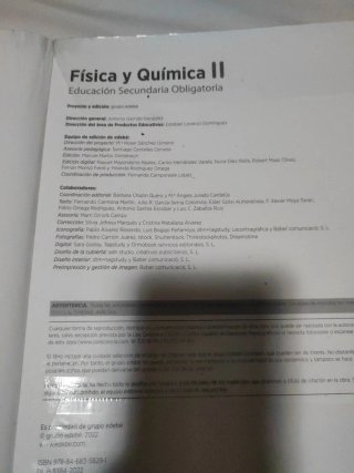 FÍSICA Y QUÍMICA II