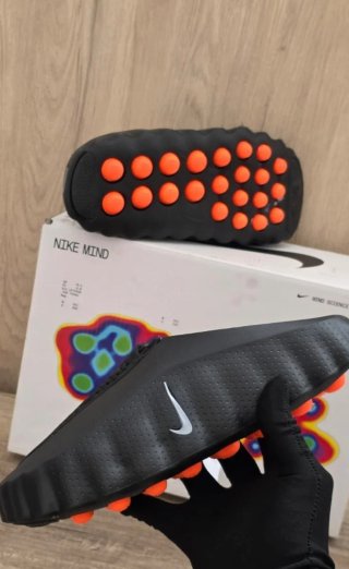 Chanclas Nike Mind 001 Negro Naranja