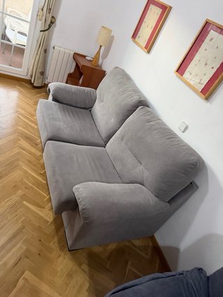 Sofá 2 plazas gris