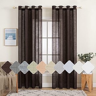 Cortinas Semitransparentes Marrones