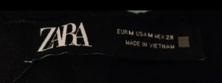 Pantalón negro Zara Talla M
