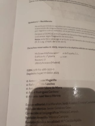 Química 2 Bachillerato