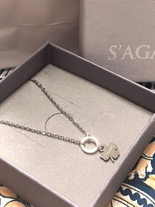 Collana S'Agapò quadrifoglio argento