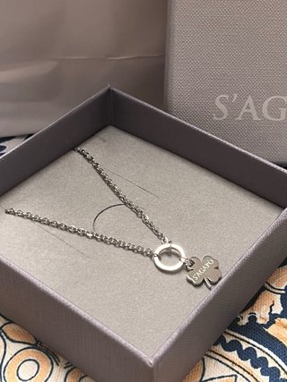 Collana S'Agapò quadrifoglio argento