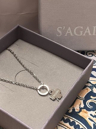 Collana S'Agapò quadrifoglio argento