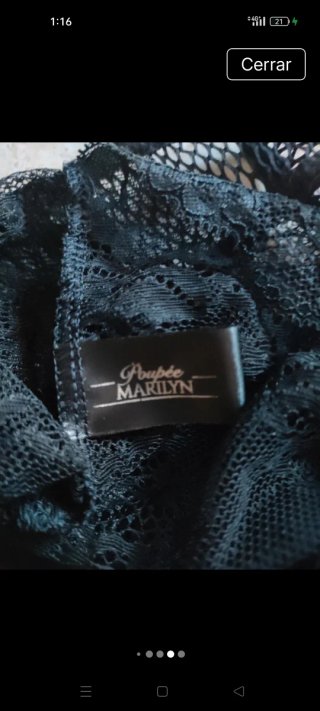 Body sexy con perlas de Poupée Marilyn