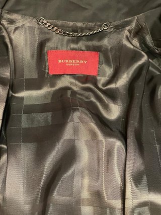 Gabardina Burberry T.46 Negra
