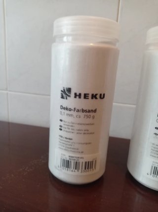 Sabbia decorativa HEKU bianca 750g