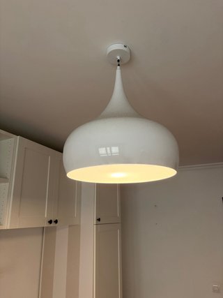 Lámpara colgante blanca moderna