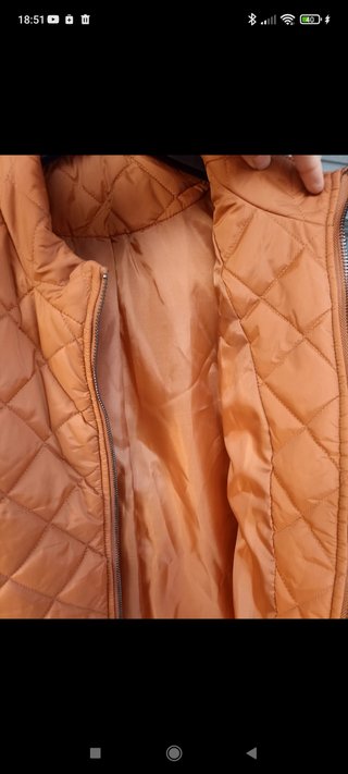 Chaleco acolchado naranja
