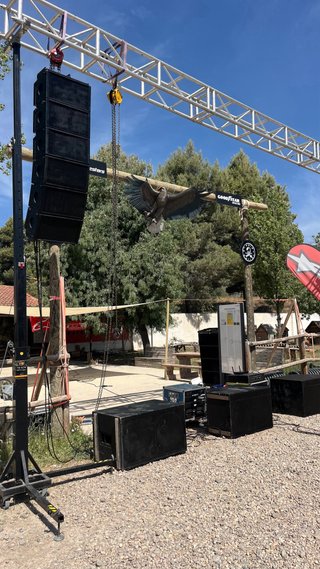 Line Array Completo CR AUDIO componentes FAITAL
