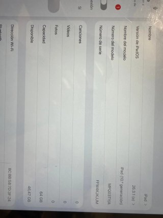 iPad Plata 10 GEN Perfecto estado