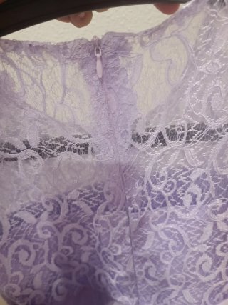 Vestido largo fiesta niña morado