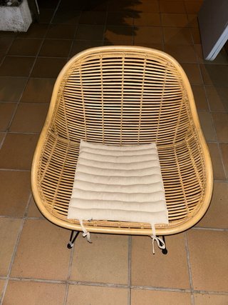 Conjunto Silla y Taburetes Ratán