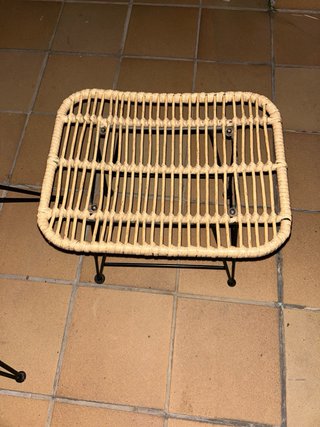 Conjunto Silla y Taburetes Ratán