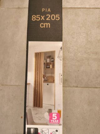 Puerta plegable 85x205 cm