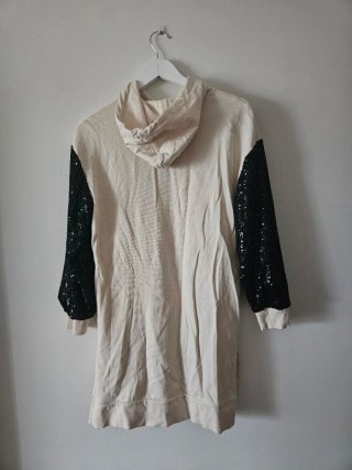 Vestido Anabel Lee Talla Única Beige/Negro