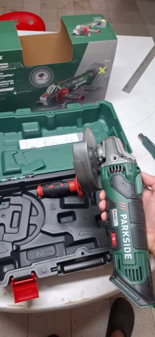 Radial Amoladora Angular Parkside 20V (Solo Unidad