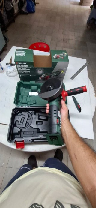 Radial Amoladora Angular Parkside 20V (Solo Unidad