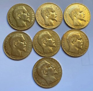 Lote 28 Monedas 20 Francos Franceses Oro
