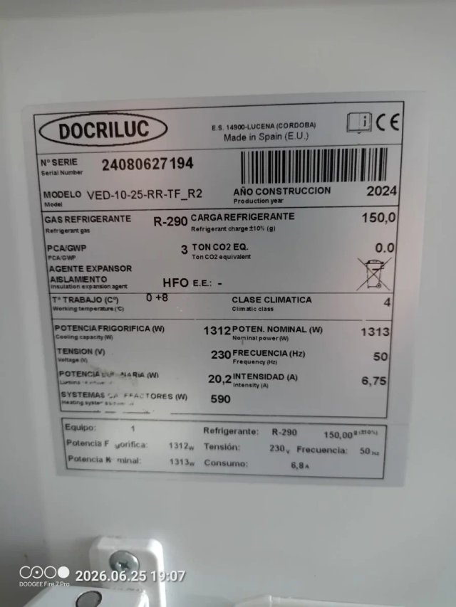 Vitrina Refrigerada Docriluc