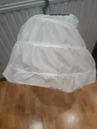 Cancán para vestidos de niña blanco