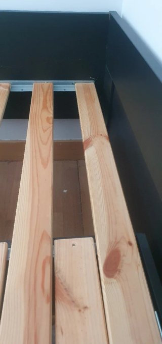 Cama Brimnes IKEA Negro Madera