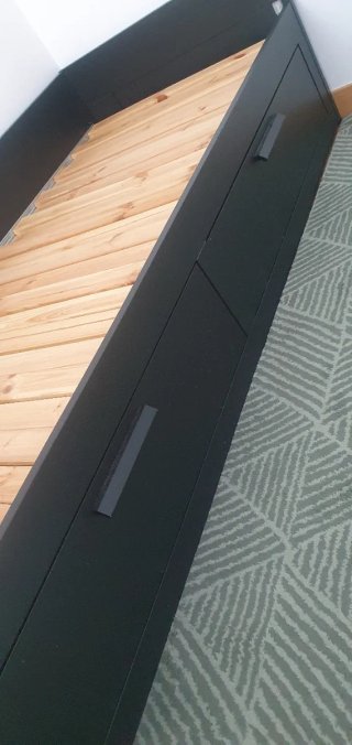 Cama Brimnes IKEA Negro Madera