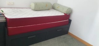 Cama Brimnes IKEA Negro Madera