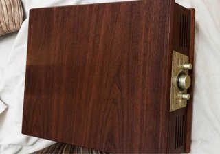 Tocadiscos Vintage Sunstech Marrón y Dorado