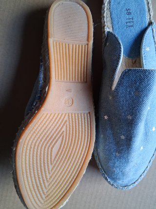Zapatillas denim estrellas talla 38