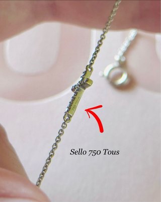 Pulsera Tous Oro 18k + Cruz Diamantes