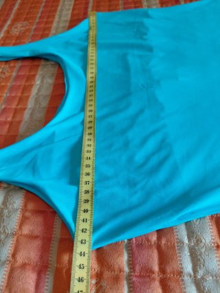 Vestito aderente turchese taglia M