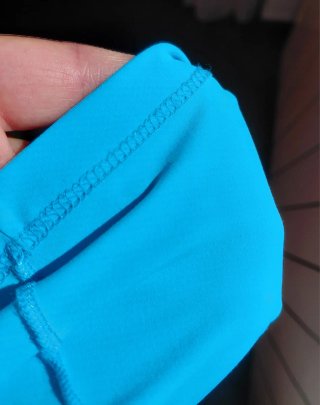 Vestito aderente turchese taglia M