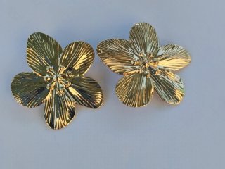 Set gioielli fiore oro e verde