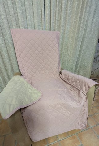 2 Fundas Reversibles Sofá Beige/Rosa y otra gris o