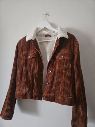 Chaqueta Corduroy Marrón Forro Borreguito