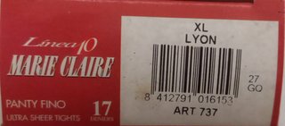 Pack 5 Pantys Marie Claire Supertalla XL Beige