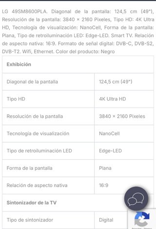Smart TV LG 49 49SM8600PLA