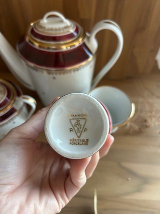 Juego de cafe mazagran porcelana francesa