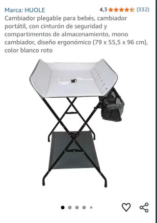 Cambiador Plegable Bebé