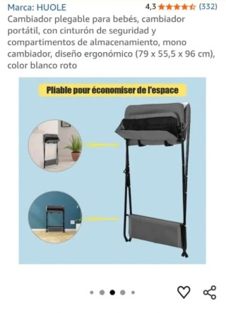 Cambiador Plegable Bebé