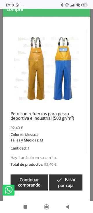 Peto amarillo impermeable