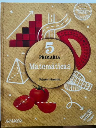 Tres libros de matemáticas los tres trimestres